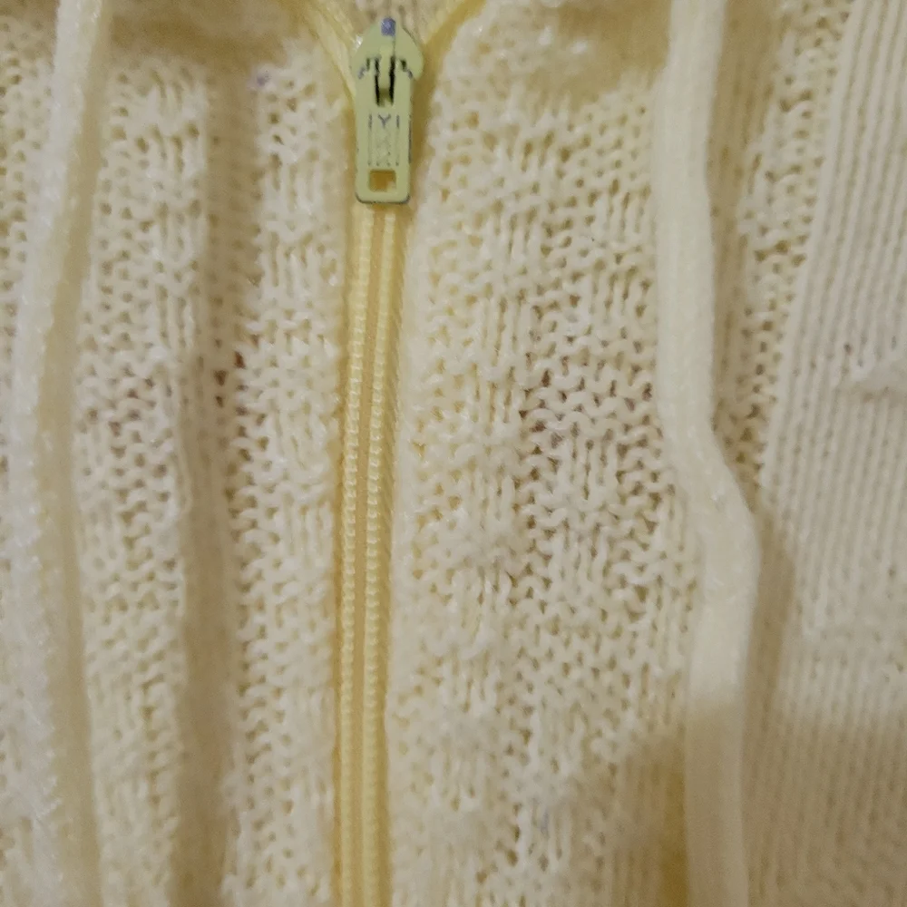 Vintage Tiny Tots Yellow Hooded Knit Sleepsack Unisex Size 3-6 Months